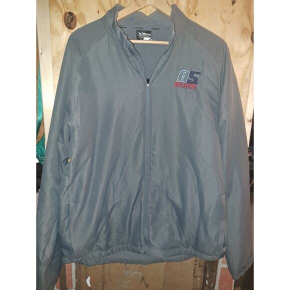 Mizuno Performance Wear A5 Beach Pullover Shirt Mens Grey Long Sleeve LG - Picture 1 of 6